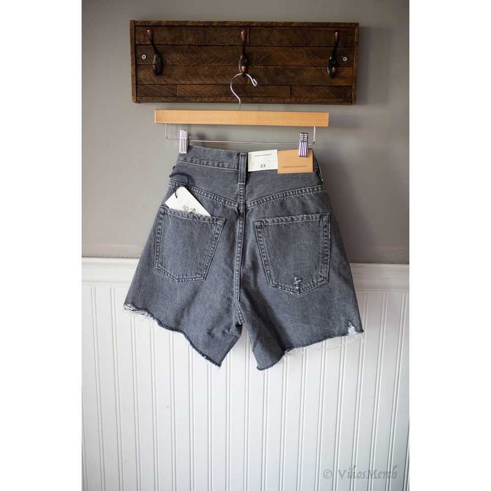 Citizens of Humanity Elle V-Front Shorts 23 NWT Neutron - Picture 6 of 6